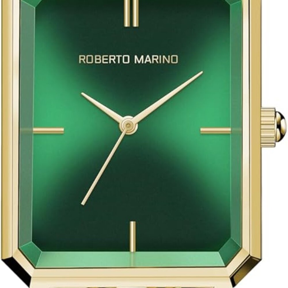Rm1982 Women’s Luxury Watch Rectangular Gold Japanese Quartz Movement, Vintage